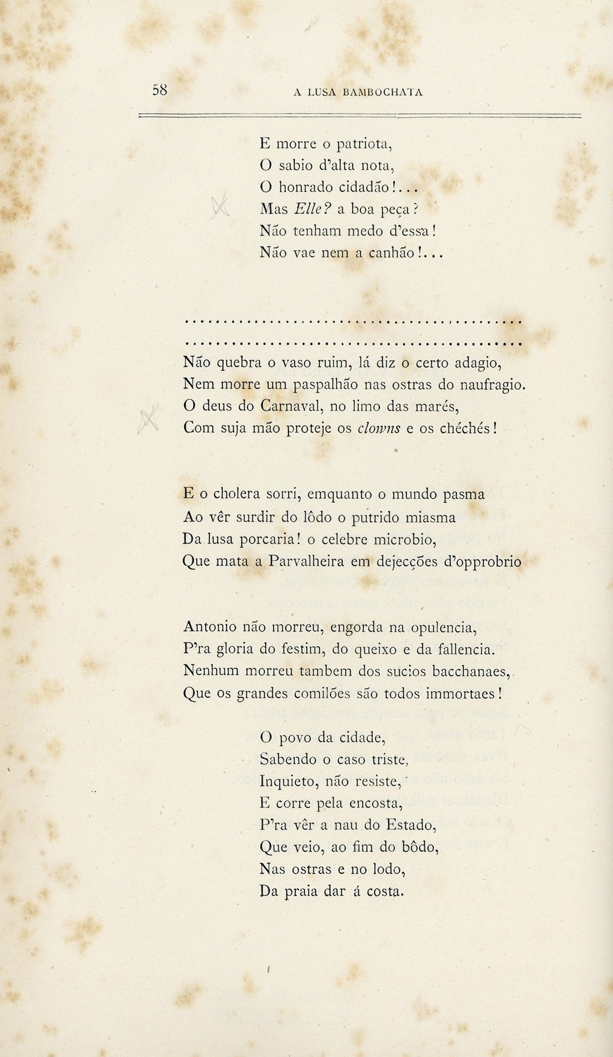 Hemeroteca Digital - A Lusa Bambochata : poema riste em verso alegre